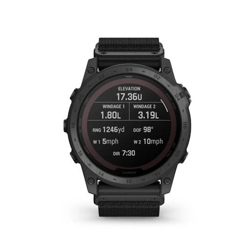 Умные часы Garmin Tactix 7 Pro Ballistics Solar, Черный
