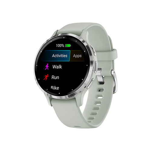 Умные часы Garmin Venu 3S, Серебристый/Серо-зеленый