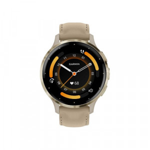 Умные часы Garmin Venu 3S, Золотой/Французский серый, Кожаный ремешок