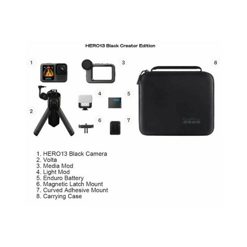 Экшн-камера GoPro Hero 13 Creator Edition, Черный
