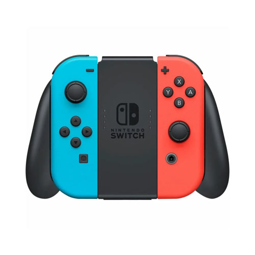 Игровая приставка Nintendo Switch OLED, Голубой/Красный неон