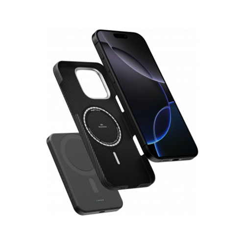 Беспроводное зарядное устройство Pitaka Power Bank Qi2, 5000 mAh, Черный
