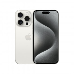 Apple iPhone 15 Pro, Dual Sim, 128 ГБ, Титановый Белый