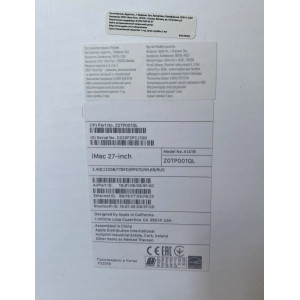 Apple iMac 27 Retina 5K 2017 i5, 32/1TB Silver Ростест