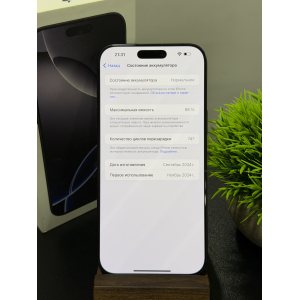 iPhone 16 Pro Max 256гб Чёрный eSIM