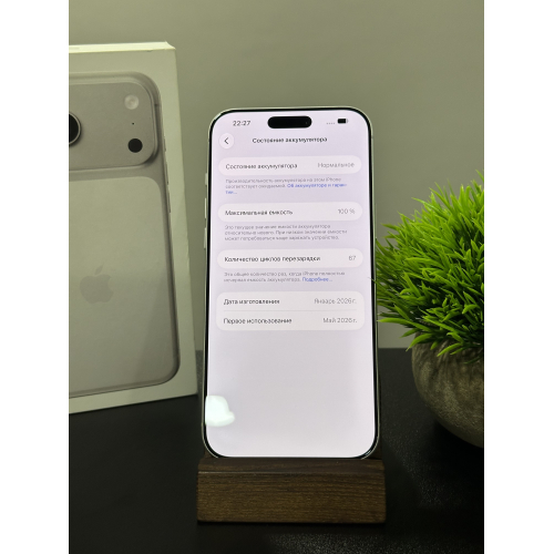 iPhone 17 pro max 512ГБ серебристый Sim+ESim