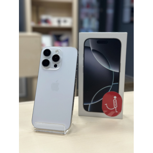 iPhone 16 Pro, White Titanium, 256GB