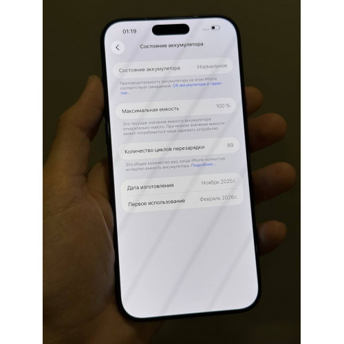 iPhone 17 Pro Max 256гб Синий