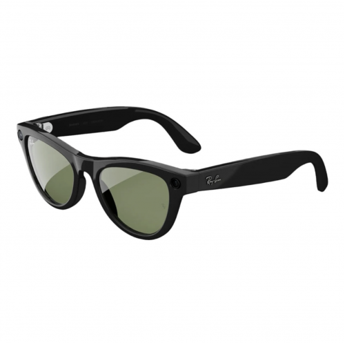 Умные очки Ray-Ban Meta Gen 2 Wayfarer Shiny Black, линзы G15 Green, 150-50
