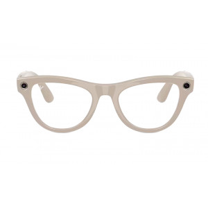 Умные очки Ray-Ban Meta Skyler Shiny Chalky Grey, линзы Sapphire Transitions