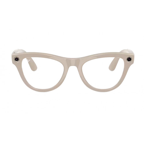 Умные очки Ray-Ban Meta Skyler Shiny Chalky Grey, линзы Sapphire Transitions
