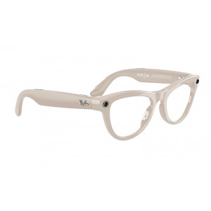 Умные очки Ray-Ban Meta Skyler Shiny Chalky Grey, линзы Sapphire Transitions