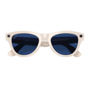 Умные очки Ray-Ban Meta Skyler Shiny Chalky Grey, линзы Sapphire Transitions