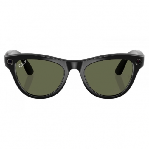 Умные очки Ray-Ban Meta Skyler Shiny Black, линзы Polar G15 Green, 150-52