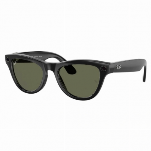 Умные очки Ray-Ban Meta Skyler Shiny Black, линзы Polar G15 Green, 150-52