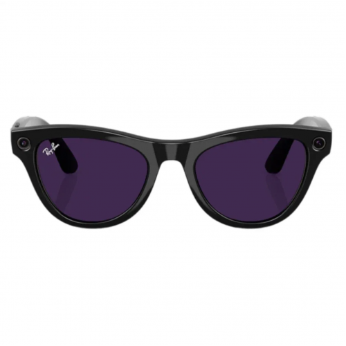 Умные очки Ray-Ban Meta Skyler Shiny Black, линзы Transitions Amethyst, 150-52