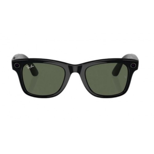 Умные очки Ray-Ban Meta Wayfarer Shiny Black, линзы G15 Green, 150-50