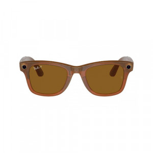 Умные очки Ray-Ban Meta Wayfarer Shiny Caramel, линзы Polar Brown