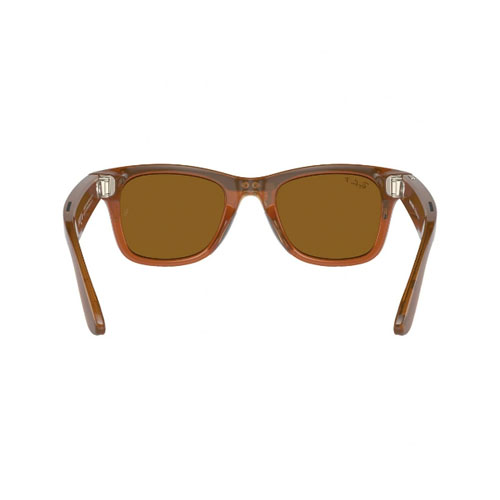 Умные очки Ray-Ban Meta Wayfarer Shiny Caramel, линзы Polar Brown