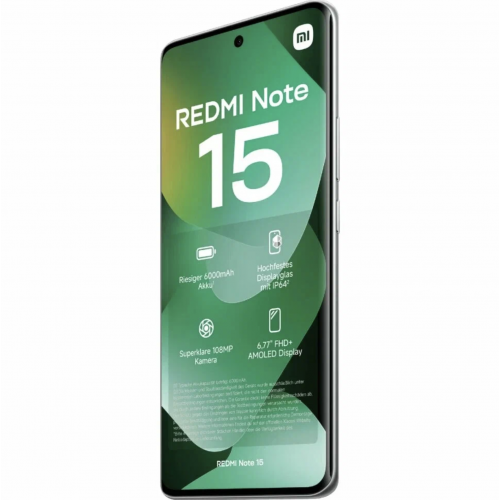 Смартфон Xiaomi Redmi Note 15, 8/256 ГБ, Зеленый