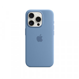 Silicone Case MagSafe iPhone 15 Pro, Зимнее небо