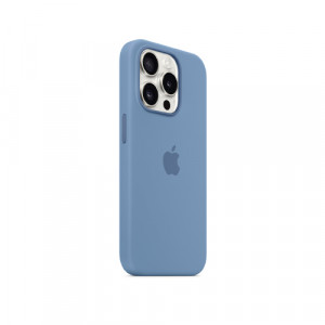 Silicone Case MagSafe iPhone 15 Pro, Зимнее небо