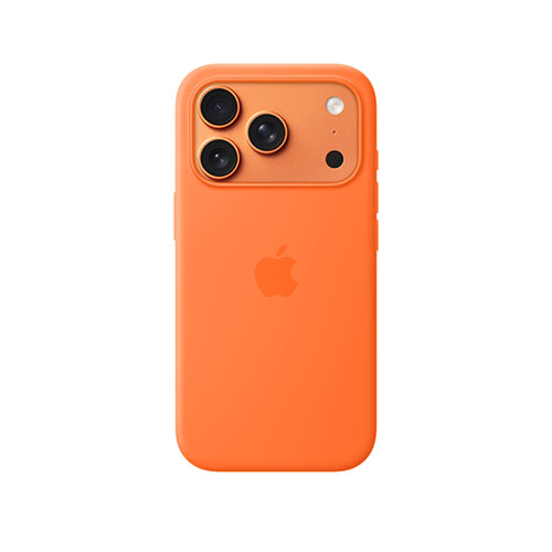 Silicone Case MagSafe iPhone 17 Pro, Оранжевый