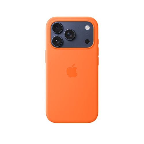 Silicone Case MagSafe iPhone 17 Pro, Оранжевый