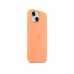 Silicone Case MagSafe iPhone 15, Оранжевый сорбет