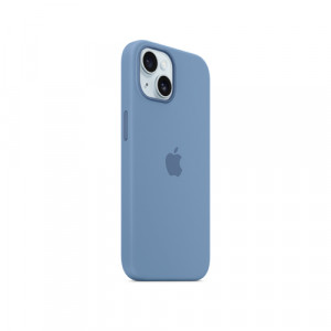 Silicone Case MagSafe iPhone 15, Зимнее небо