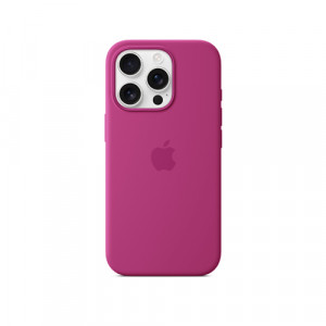 Silicone Case MagSafe iPhone 16 Pro, Фуксия