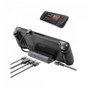 Док-станция Valve Steam Deck Docking Station 5 в 1 USB-C, Серая