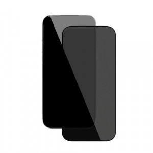 Защитное стекло 2.5D VLP Privacy Glass для iPhone 17/17 Pro/16 Pro, Черная рамка