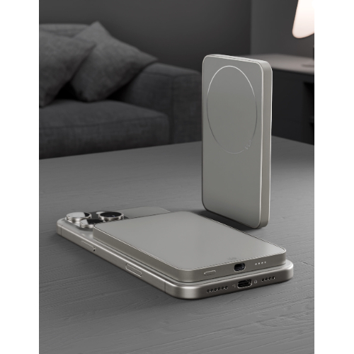 Аккумулятор внешний VLP Diamond Energy MagSafe Q12 5000 mAh, Натуральный титан