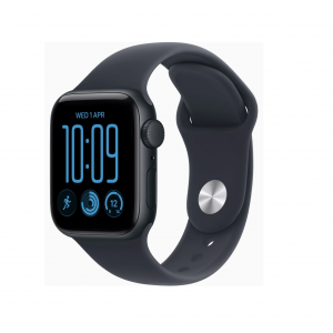 Apple Watch SE 3 (2026), 40 мм, Черный/Темно Синий, Sport Band S/M
