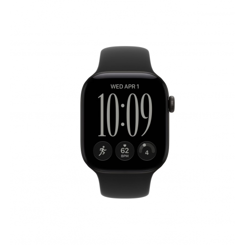 Apple Watch Series 12, 42 мм, Черный, Sport Band S/M