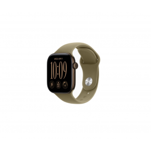 Apple Watch Series 12, 46 мм, Темная бронза/Оливковый, Sport Band M/L