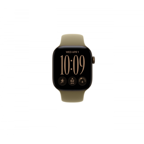 Apple Watch Series 12, 46 мм, Темная бронза/Оливковый, Sport Band M/L