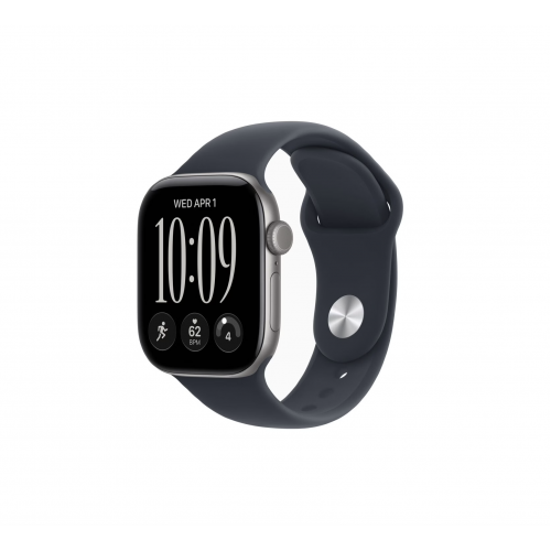Apple Watch Series 12, 46 мм, Серебристый/Синий, Sport Band M/L