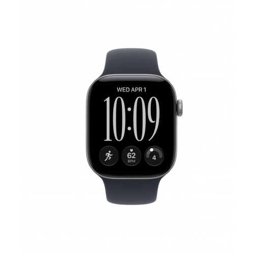 Apple Watch Series 12, 46 мм, Серебристый/Синий, Sport Band M/L
