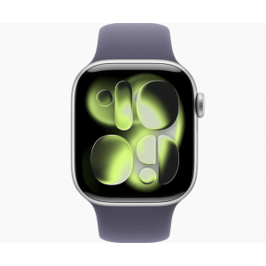 Apple Watch Series 11, 42 мм, Серебристый/Фиолетовый, Sport Band, S/M