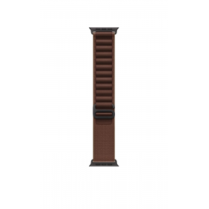 Apple Watch Ultra 4 49mm, Черный титан/Бордовый Alpine Loop (L)