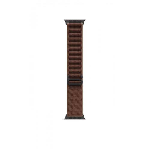 Apple Watch Ultra 4 49mm, Черный титан/Бордовый Alpine Loop (L)