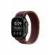 Apple Watch Ultra 4 49mm, Черный титан/Бордовый Trail Loop (M/L)