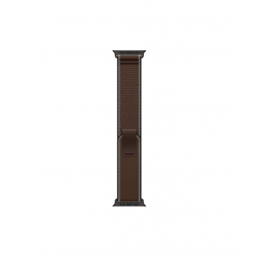 Apple Watch Ultra 4 49mm, Черный титан/Коричневый Trail Loop (M/L)