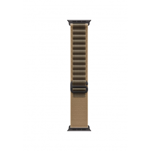 Apple Watch Ultra 4 49mm, Черный титан/Капучино Alpine Loop (S)