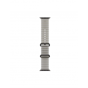 Apple Watch Ultra 4 49mm, Черный титан/Белый Ocean Band