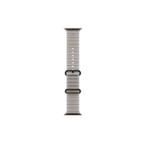 Apple Watch Ultra 4 49mm, Черный титан/Белый Ocean Band