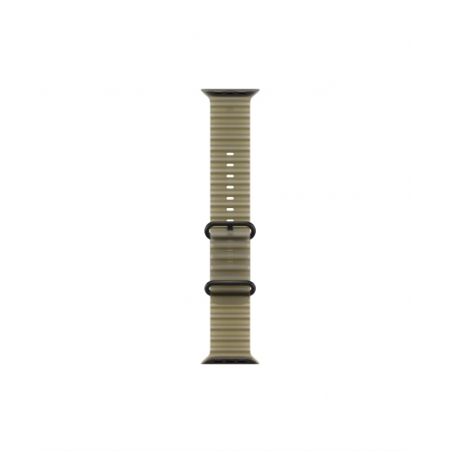 Apple Watch Ultra 4 49mm, Черный титан/Полупрозрачный Ocean Band