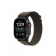 Apple Watch Ultra 4 49mm, Черный титан/Оливковый Alpine Loop (L)
